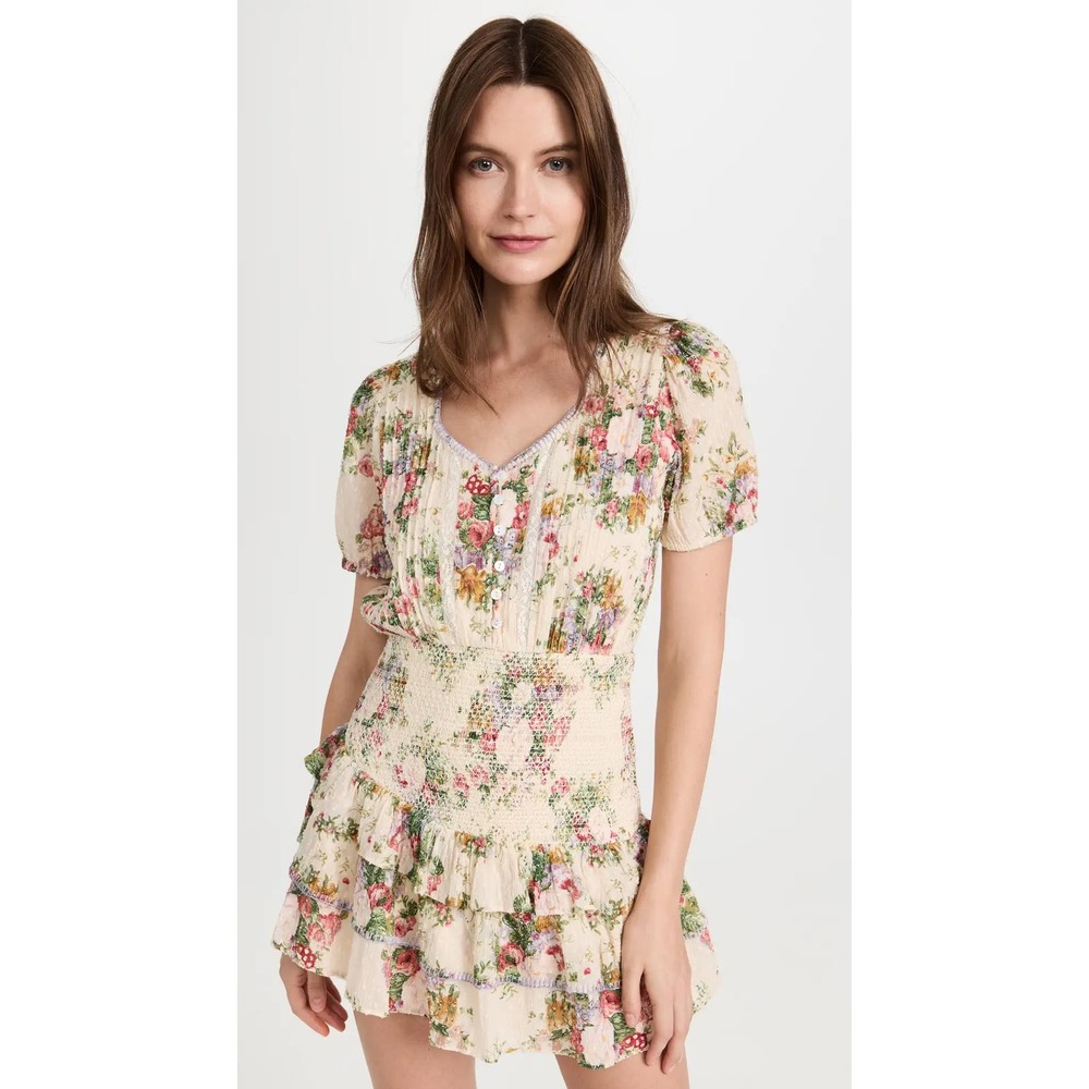 LOVESHACKFANCY SHINING GEMSTONE KEELIN MINI DRESS